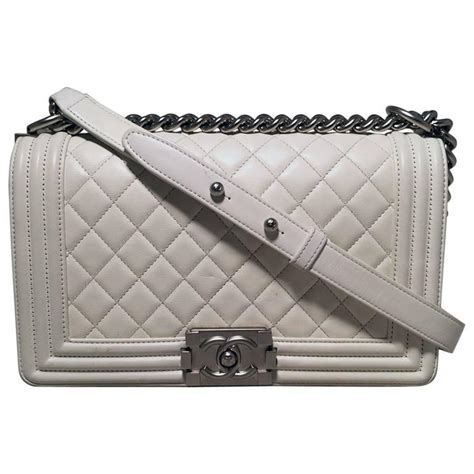 chanel boy small white|chanel leboy price.